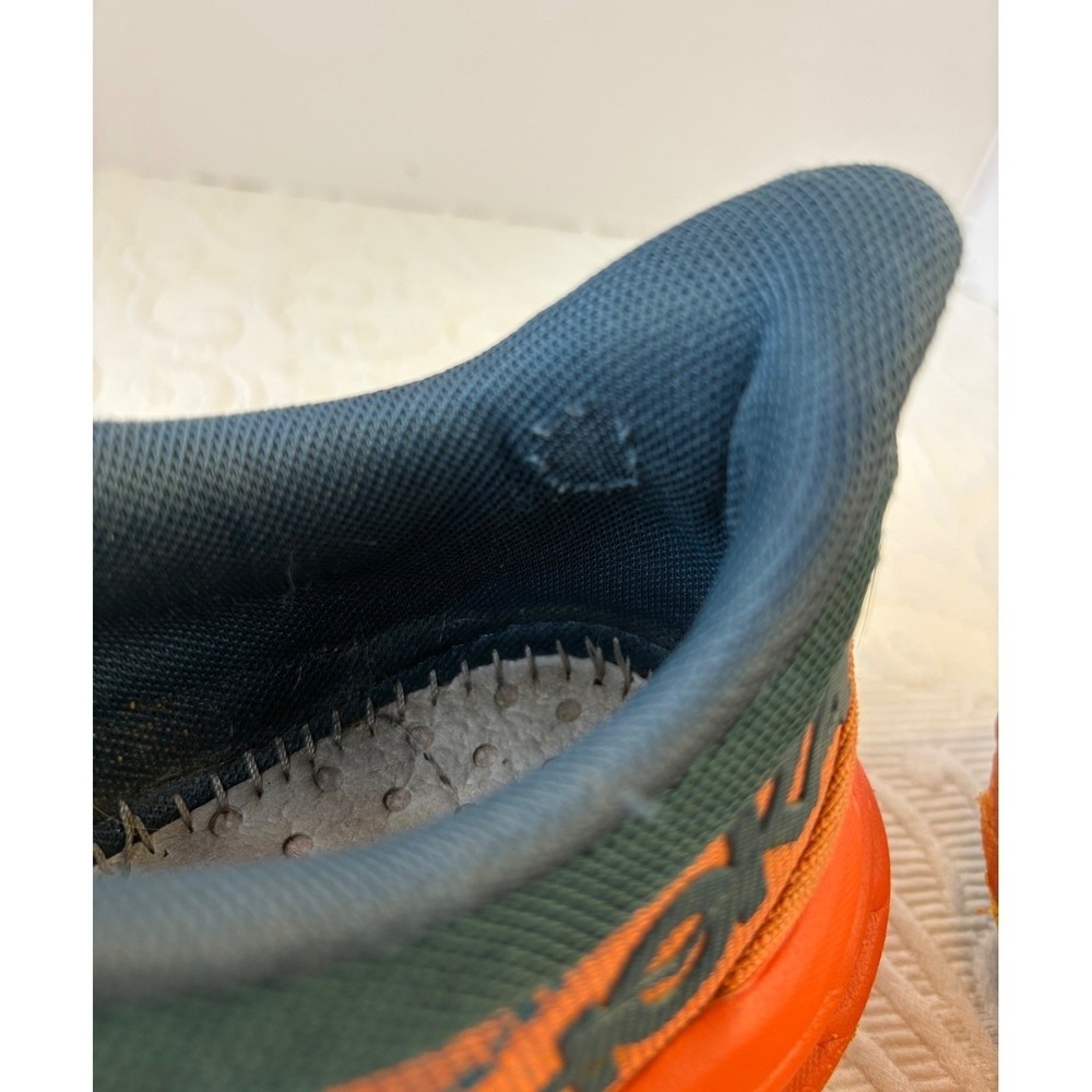 Hoka‎ Speedgoat 5 Mens Size 9B Trail Running Shoes Teal Orange Vibram - Picture 9 of 12